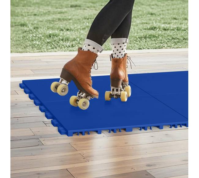 Sporto grindų plytelių rinkinys 8 vnt. mėlynos7