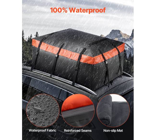 Automobilinė stogo bagažinė 649 litrų 840D PVC1