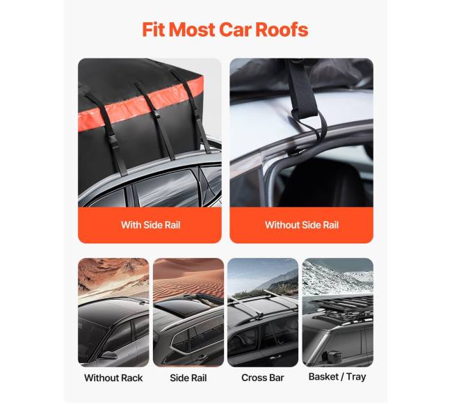 Automobilinė stogo bagažinė 649 litrų 840D PVC4