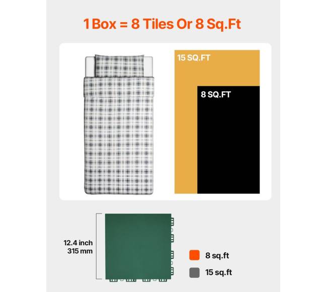 Gimnastikai skirti susijungiantys kilimėliai 8 vnt. (žali)5