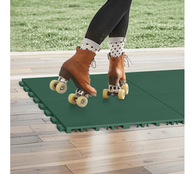 Gimnastikai skirti susijungiantys kilimėliai 8 vnt. (žali)7