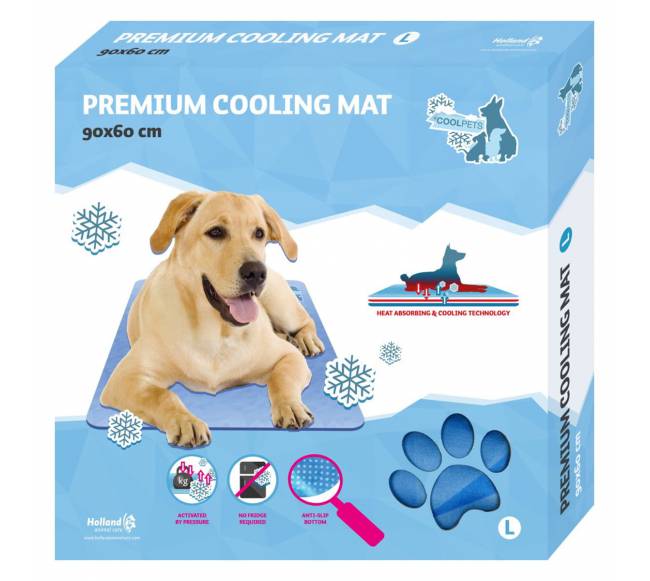 Vėsinantis kilimėlis dideliems šunims, CoolPets Premium Cooling Mat M (90x60cm)0